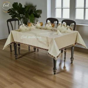 Stolnjaci sa čipkom-setovi sa salvetama i biserima