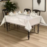 Stolnjaci sa čipkom-setovi sa salvetama i biserima