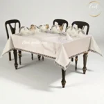 Stolnjaci sa čipkom-setovi sa salvetama i biserima