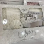 Stolnjaci sa čipkom-setovi sa salvetama i biserima