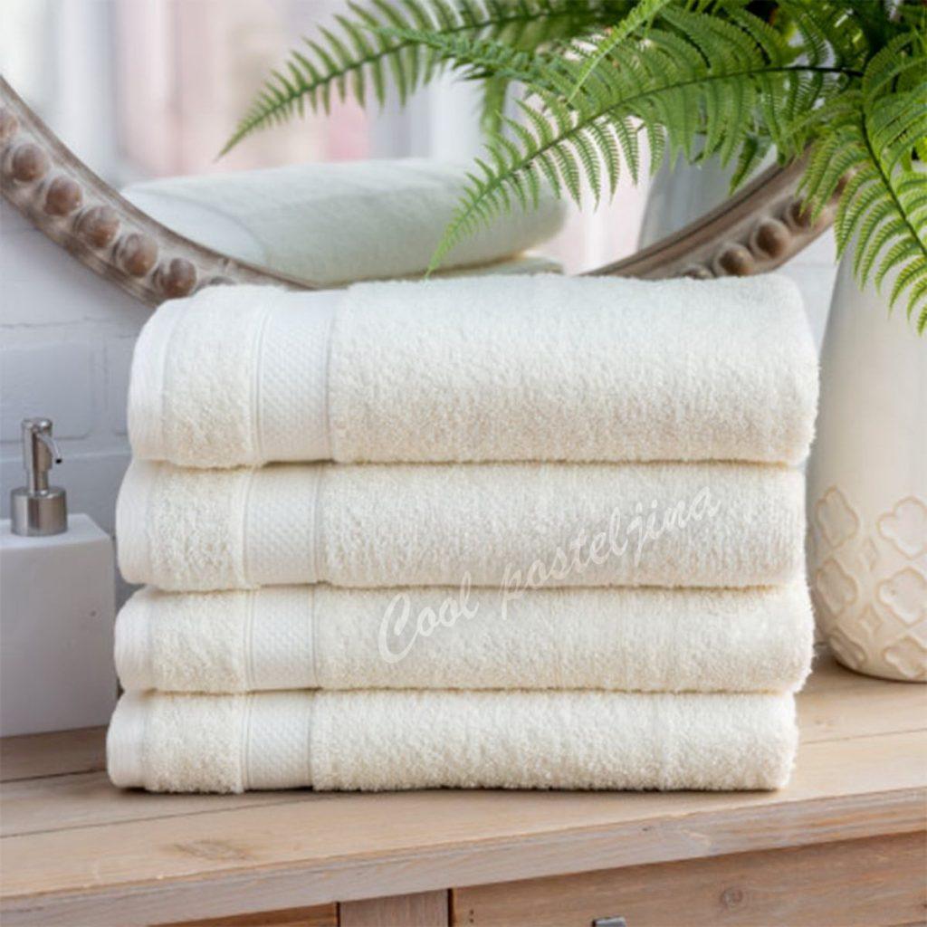 Turski peškiri 100% pamuk-frotir, 50*90cm ,12 kom-Krem