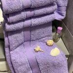 Turski peškiri 100% pamuk-frotir, 50*90cm ,12 kom-Lila