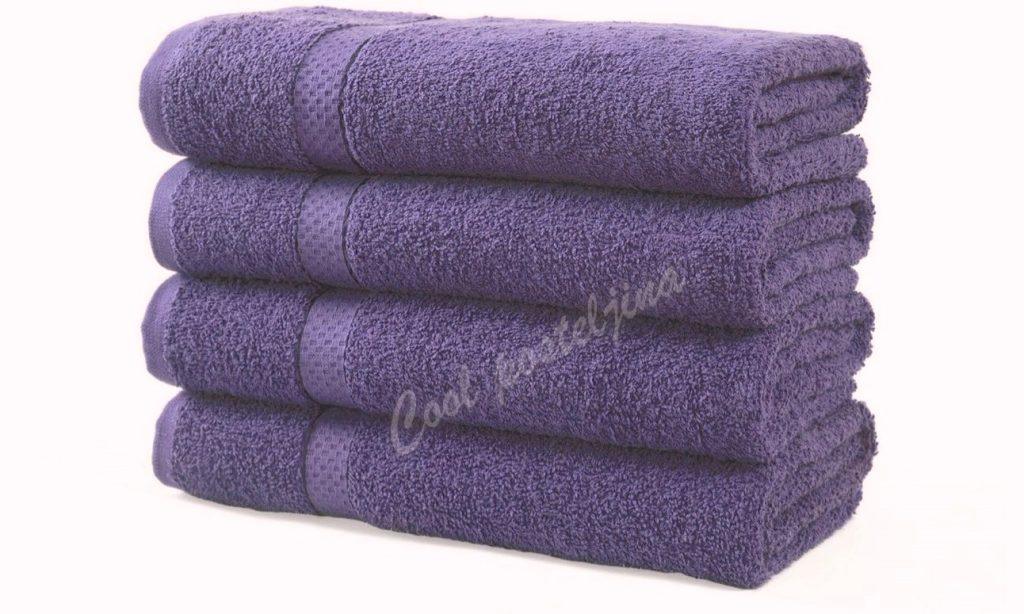 Turski peškiri 100% pamuk-frotir, 50*90cm ,12 kom-Lila