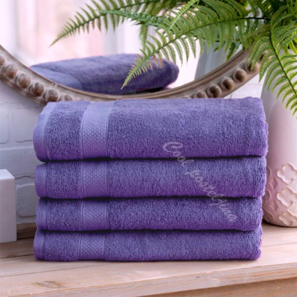 Turski peškiri 100% pamuk-frotir, 50*90cm ,12 kom-Lila