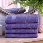 Turski peškiri 100% pamuk-frotir, 50*90cm ,12 kom-Lila