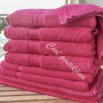 Turski peškiri 100% pamuk-frotir,70x140cm ,6 kom-Fuchsia