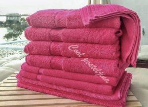 Turski peškiri 100% pamuk-frotir,70x140cm ,6 kom-Fuchsia