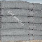 Turski peškiri 100% pamuk-frotir,70*140cm ,6 kom-Siva