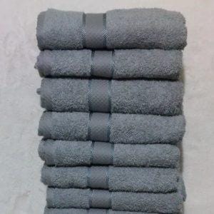 Turski peškiri 100% pamuk-frotir,70*140cm ,6 kom-Siva