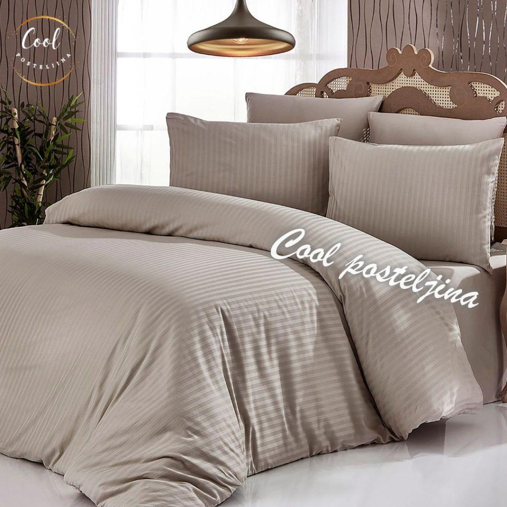 Jednobojne Posteljine Satenske - Bele