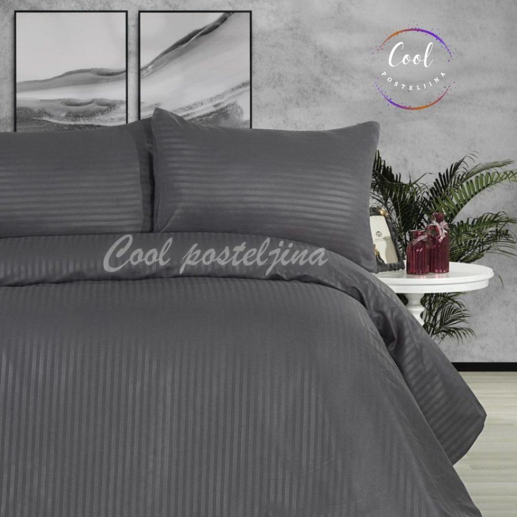 Jednobojne Posteljine Satenske - Bele