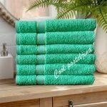 Turski peškiri 100% pamuk-frotir, 50*90cm ,12 kom-Smaragd