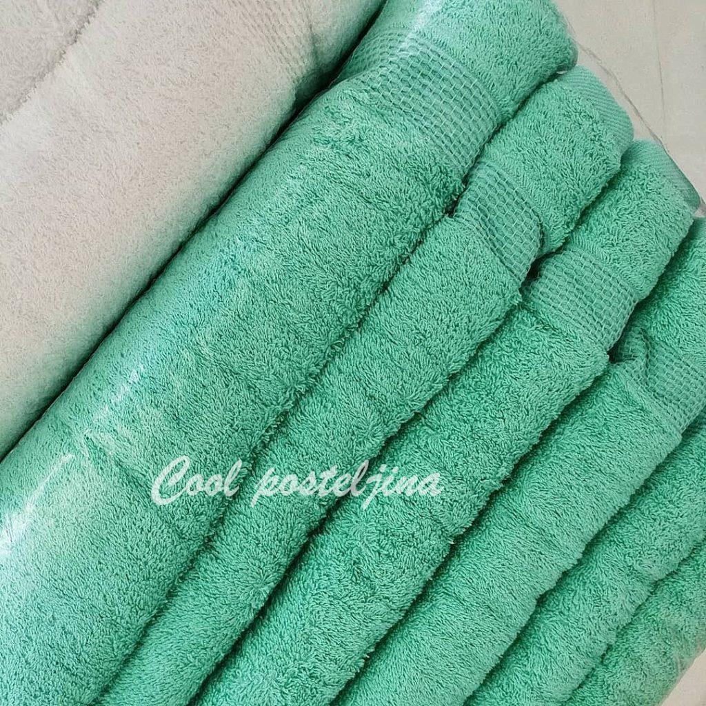 Turski peškiri 100% pamuk-frotir, 50*90cm ,12 kom-Smaragd