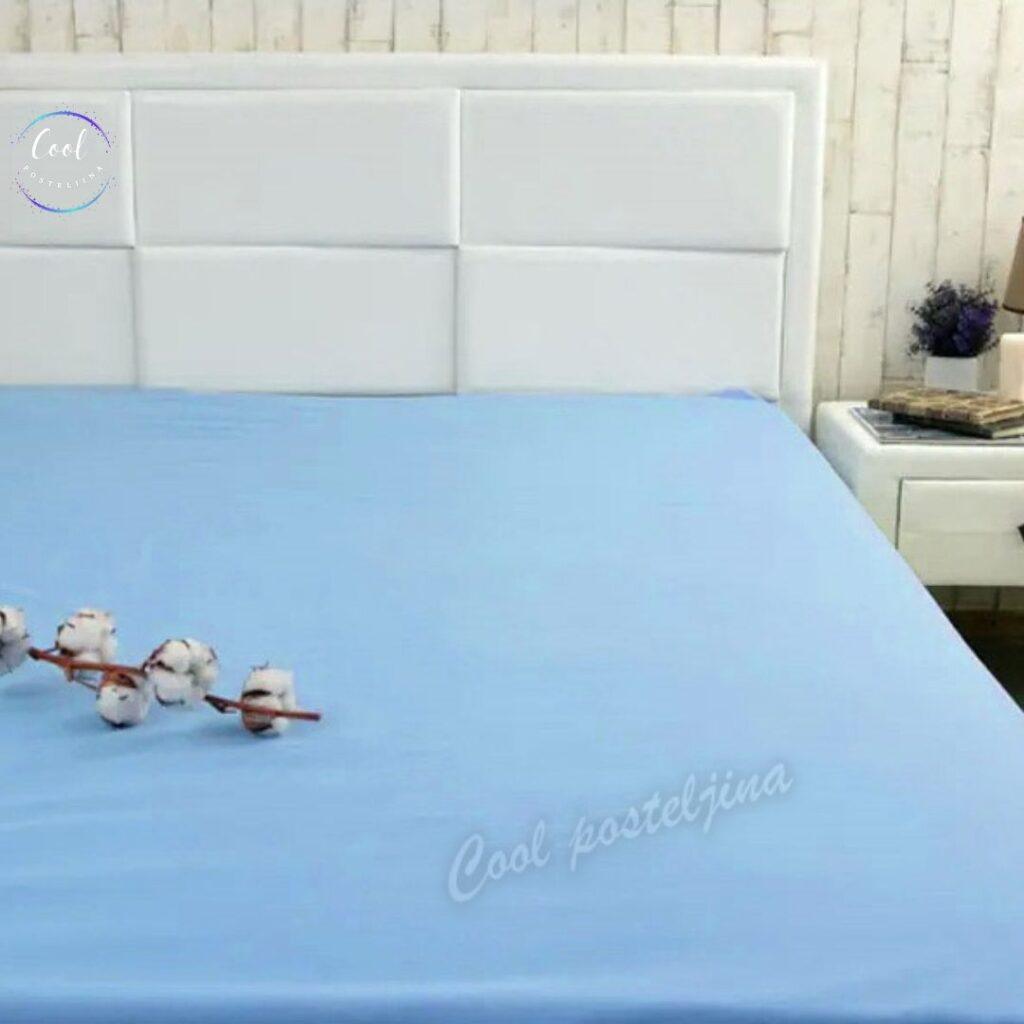 Pamučni Čaršafi za Krevet sa Laštisom - Boja - 04
