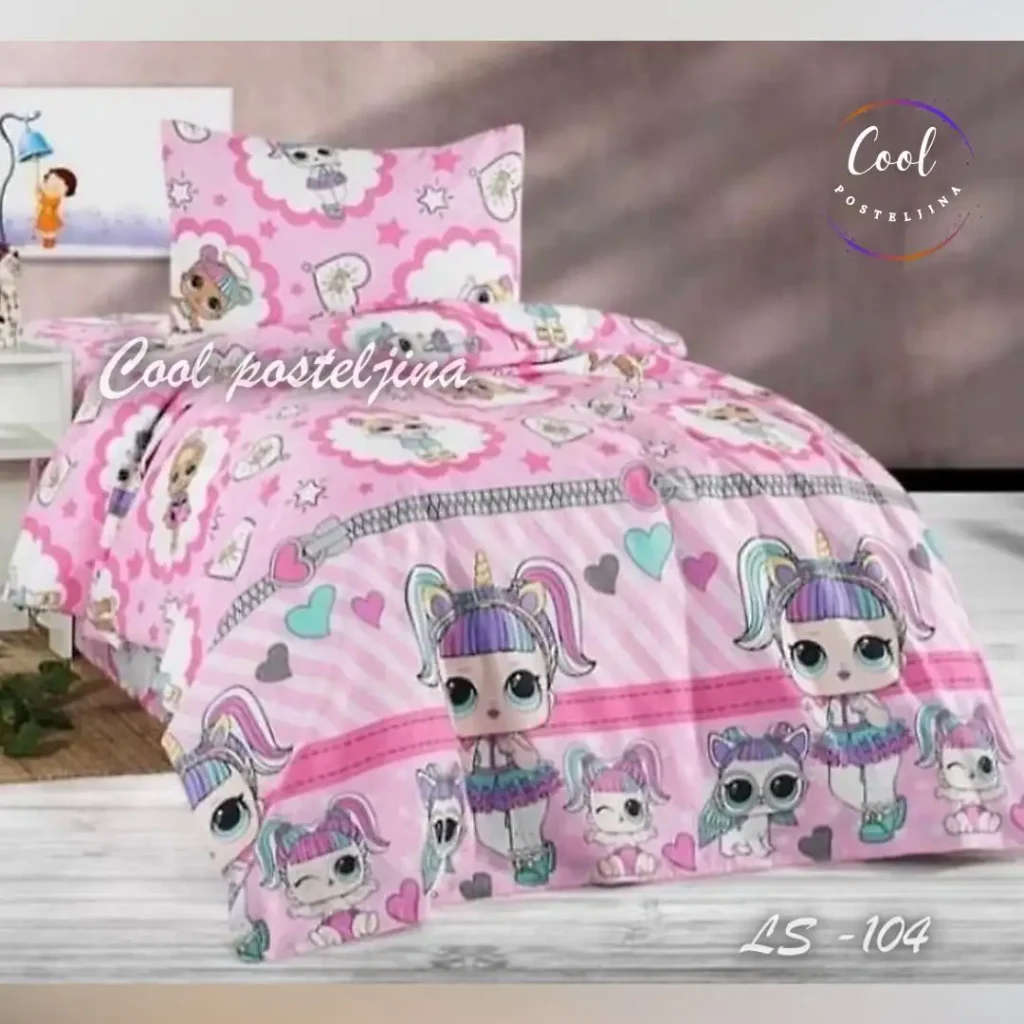 Pamučne ranfors singl posteljine-LS- 134