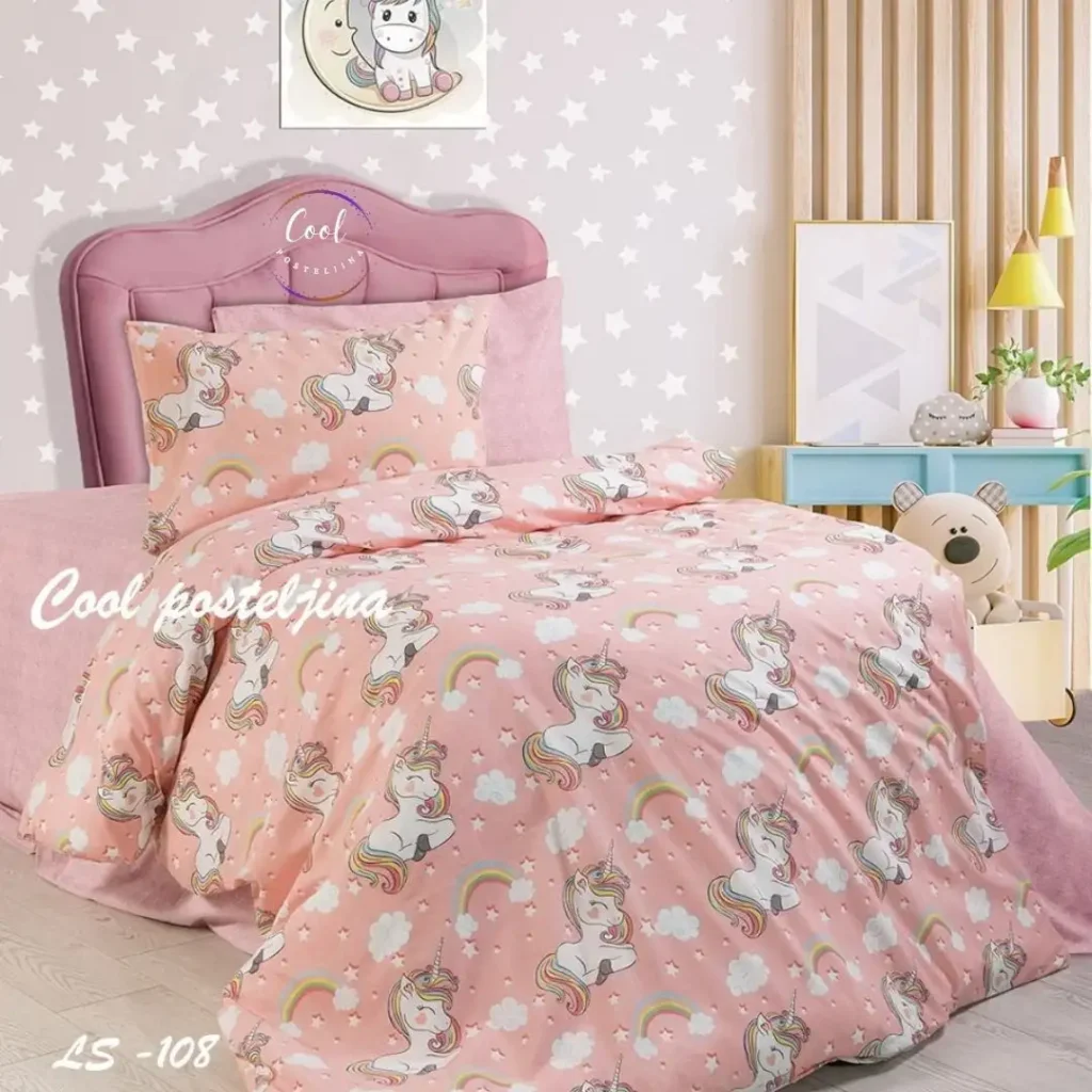 Pamučne ranfors singl posteljine-LS- 134