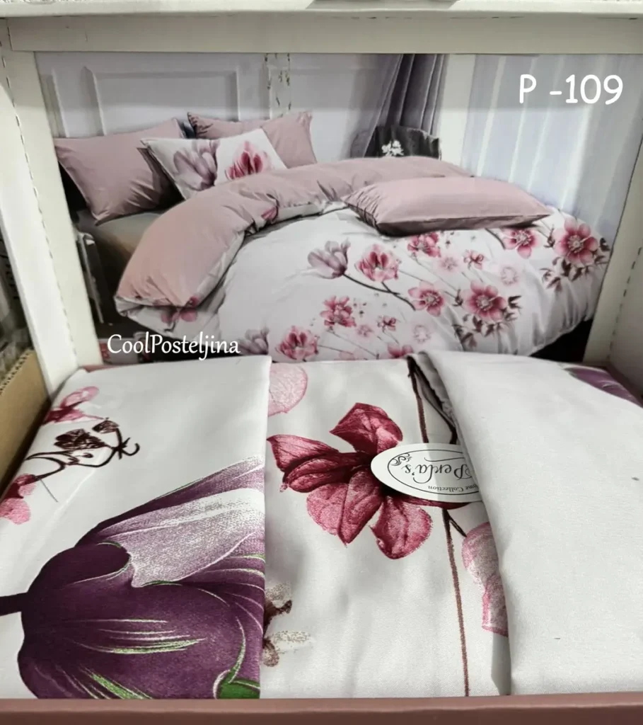 Perla posteljine – pamuk saten, bračni set
