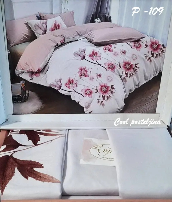 Perla posteljine – pamuk saten, bračni set