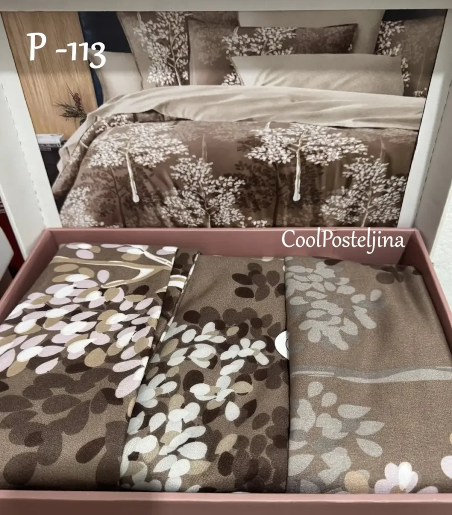 Perla posteljine – pamuk saten, bračni set