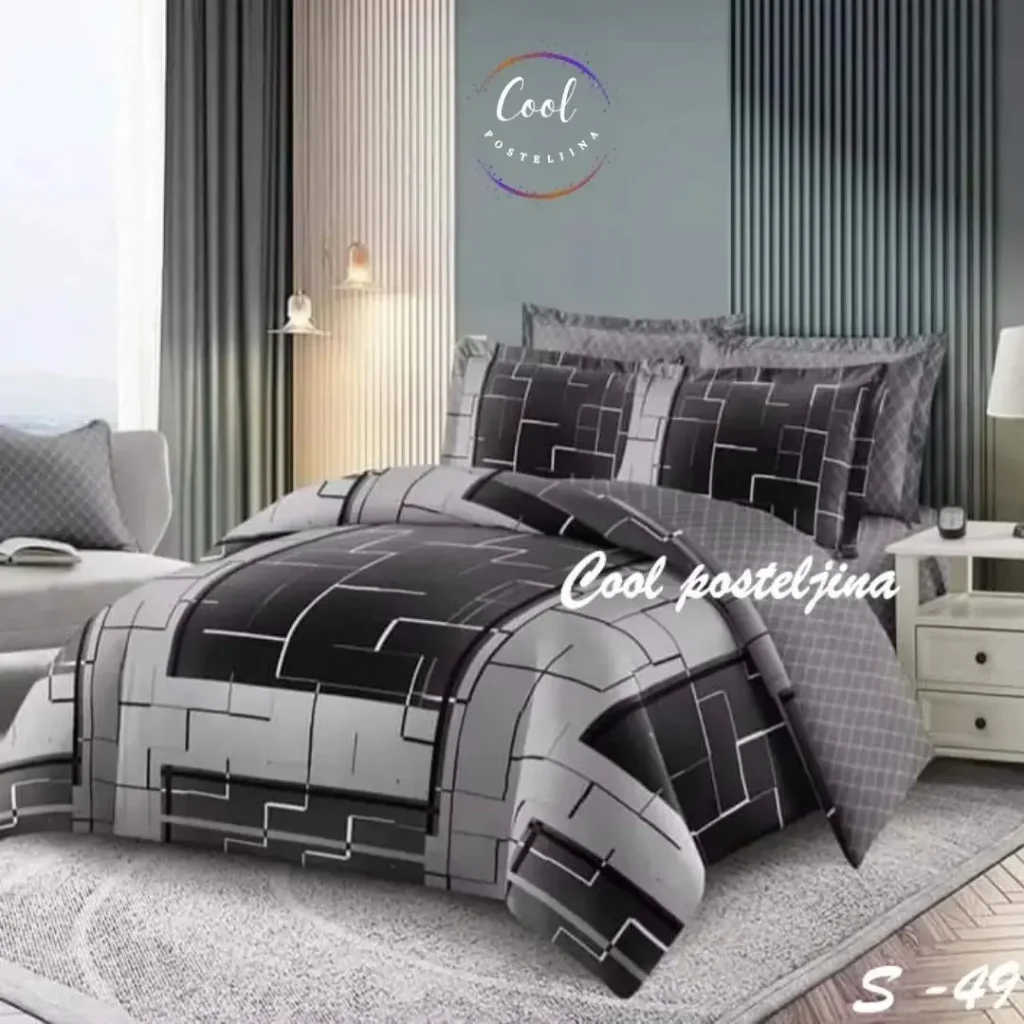 Pamuk-saten 5D singl posteljine-Delta-S-63